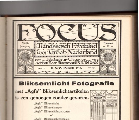 Focus in de Eerste Wereldoorlog Focus Magazine fototijdschrift 10 1918 Cover