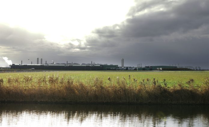 landschap met datacenter