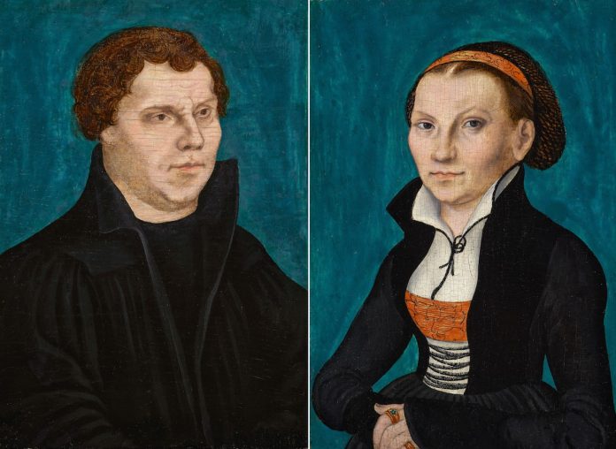 Galerie Jonckheere Cranach pendanten Katharina en Luther